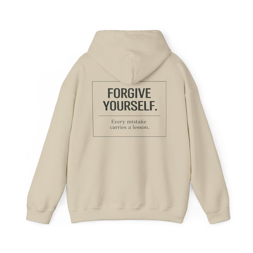 Forgive Yourself Hoodie — Minimal Mental Health Motivational Sweatshirt