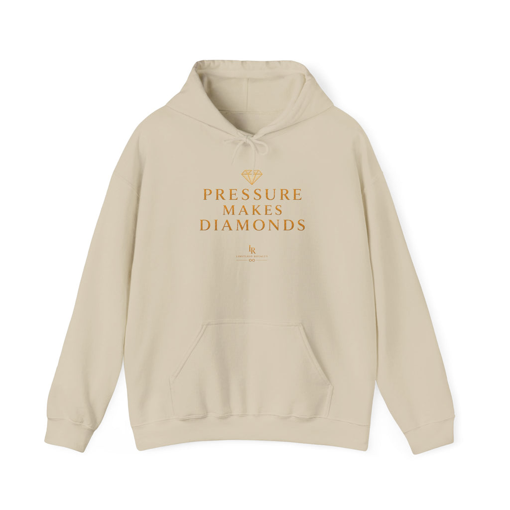 Hoodie — "Pressure Makes Diamonds" Inspirational Graphic Hooded Sweatshirt