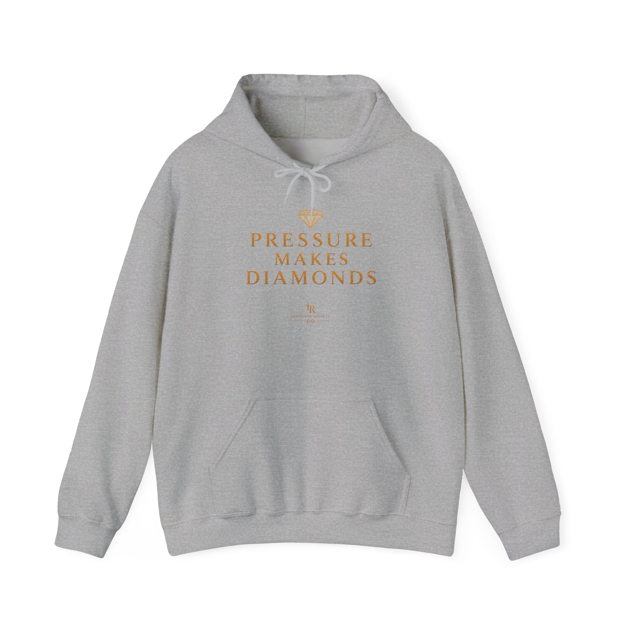 Hoodie — "Pressure Makes Diamonds" Inspirational Graphic Hooded Sweatshirt