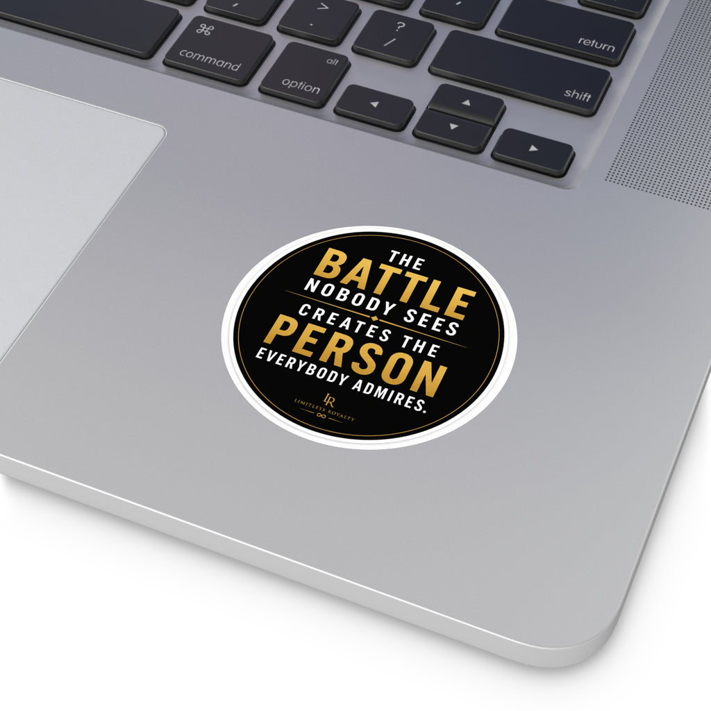Inspirational Quote Round Sticker