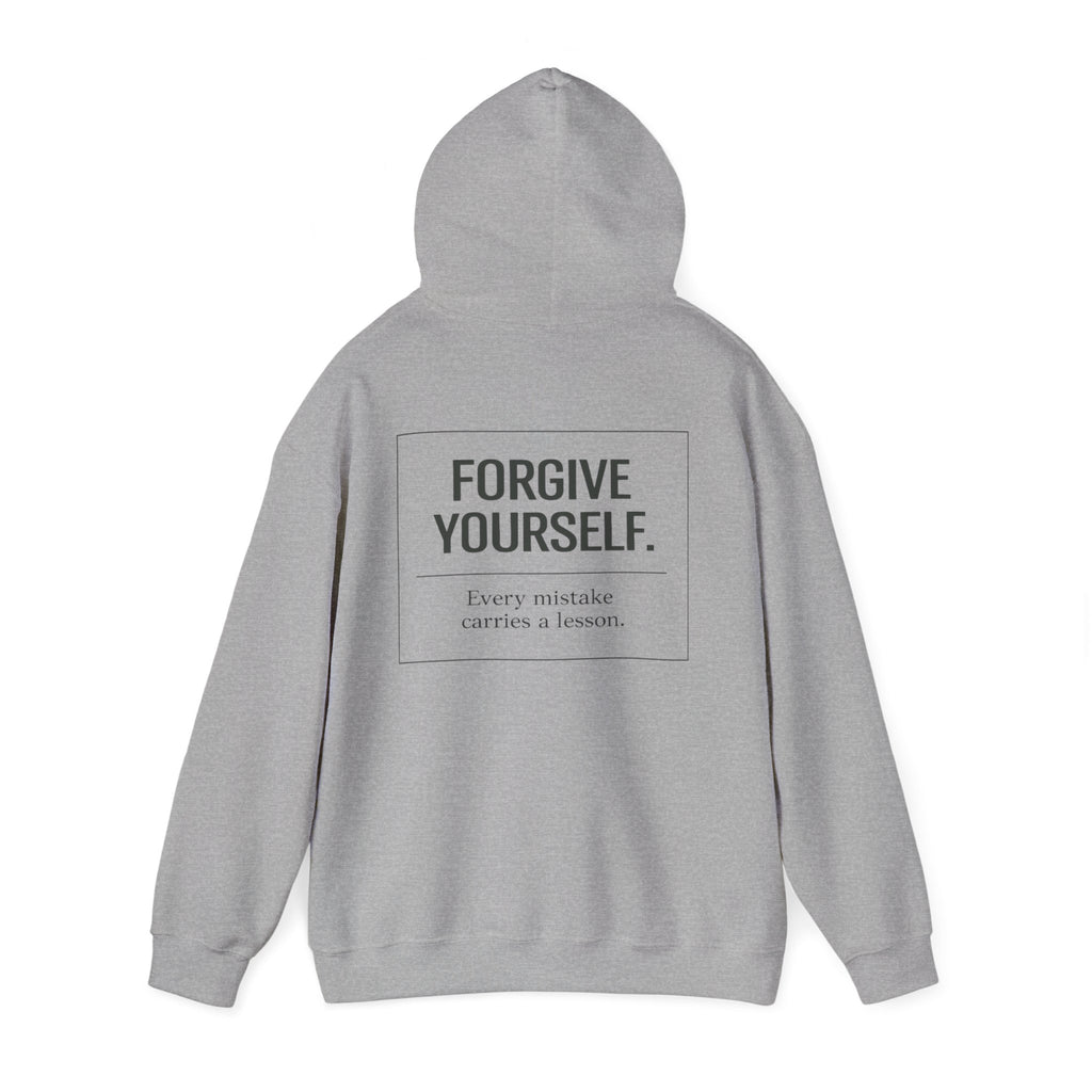 Forgive Yourself Hoodie — Minimal Mental Health Motivational Sweatshirt