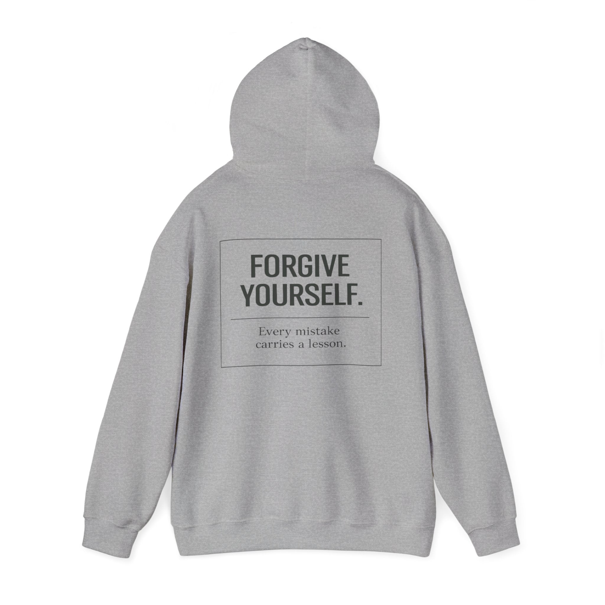 Forgive Yourself Hoodie — Minimal Mental Health Motivational Sweatshirt