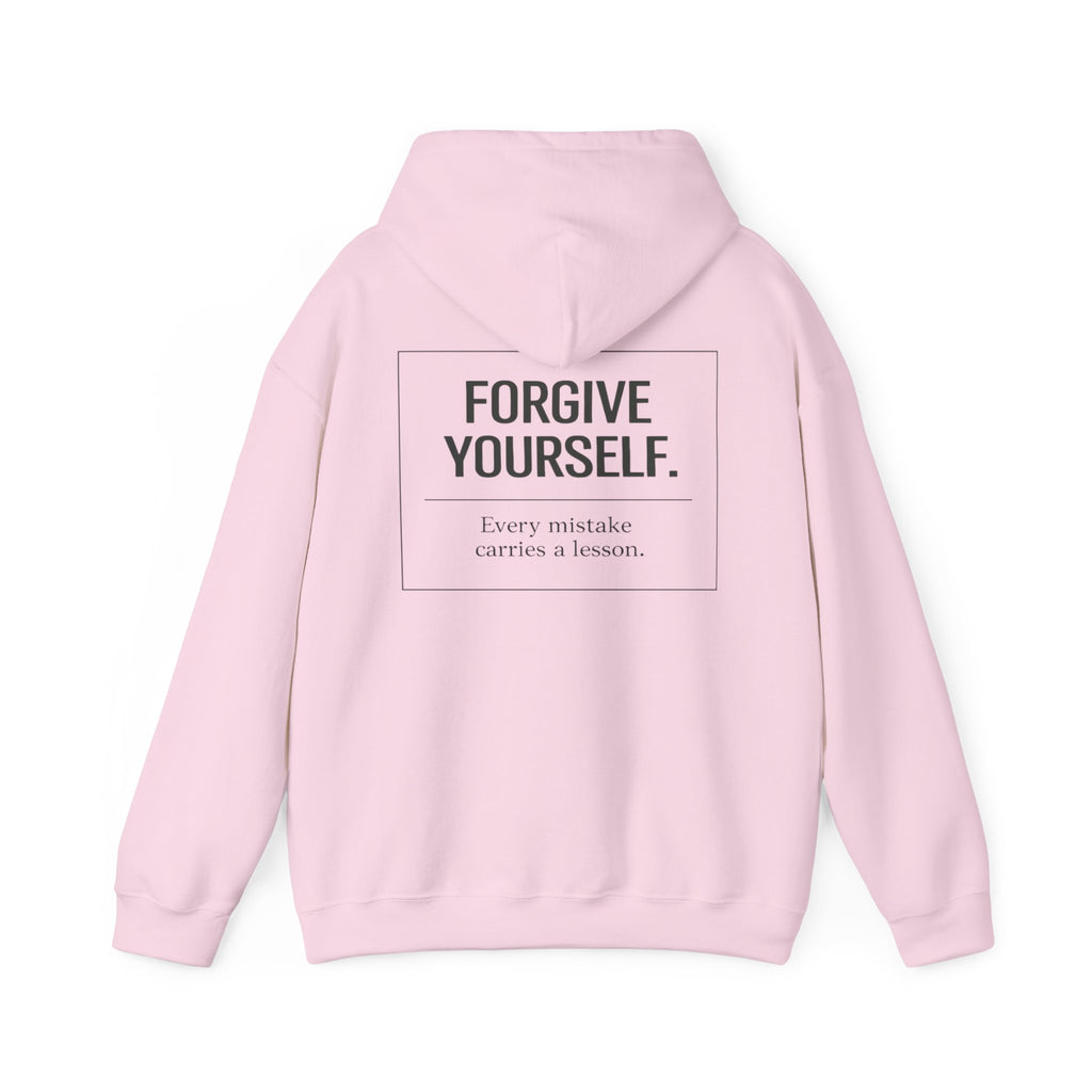 Forgive Yourself Hoodie — Minimal Mental Health Motivational Sweatshirt