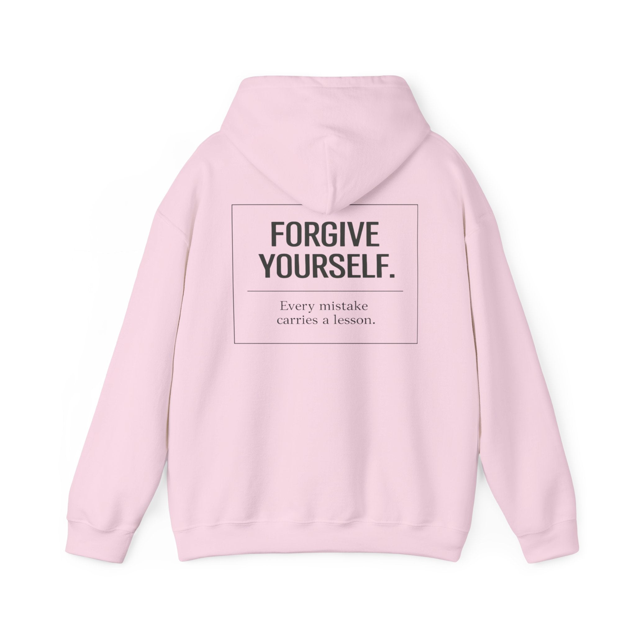 Forgive Yourself Hoodie — Minimal Mental Health Motivational Sweatshirt