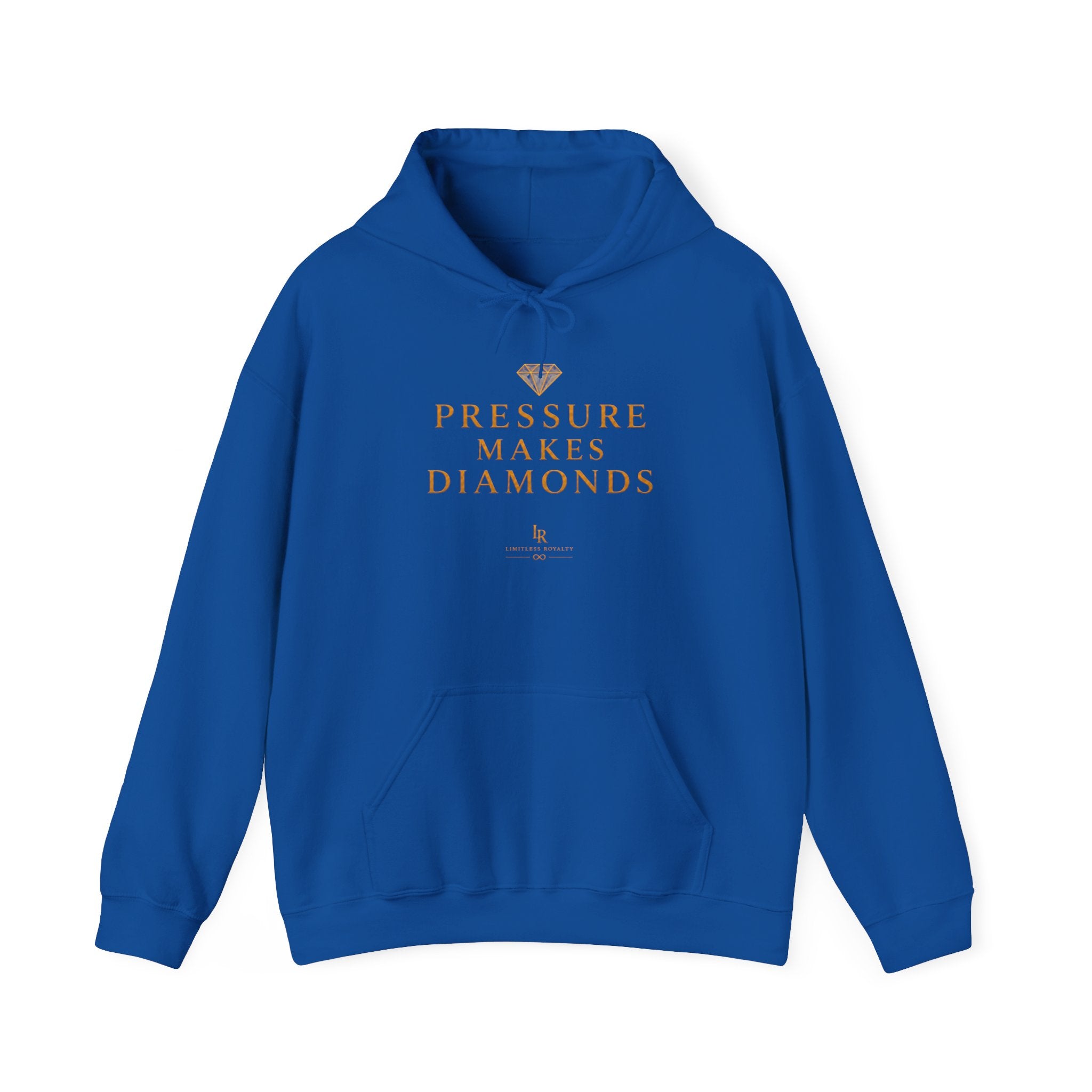 Hoodie — "Pressure Makes Diamonds" Inspirational Graphic Hooded Sweatshirt