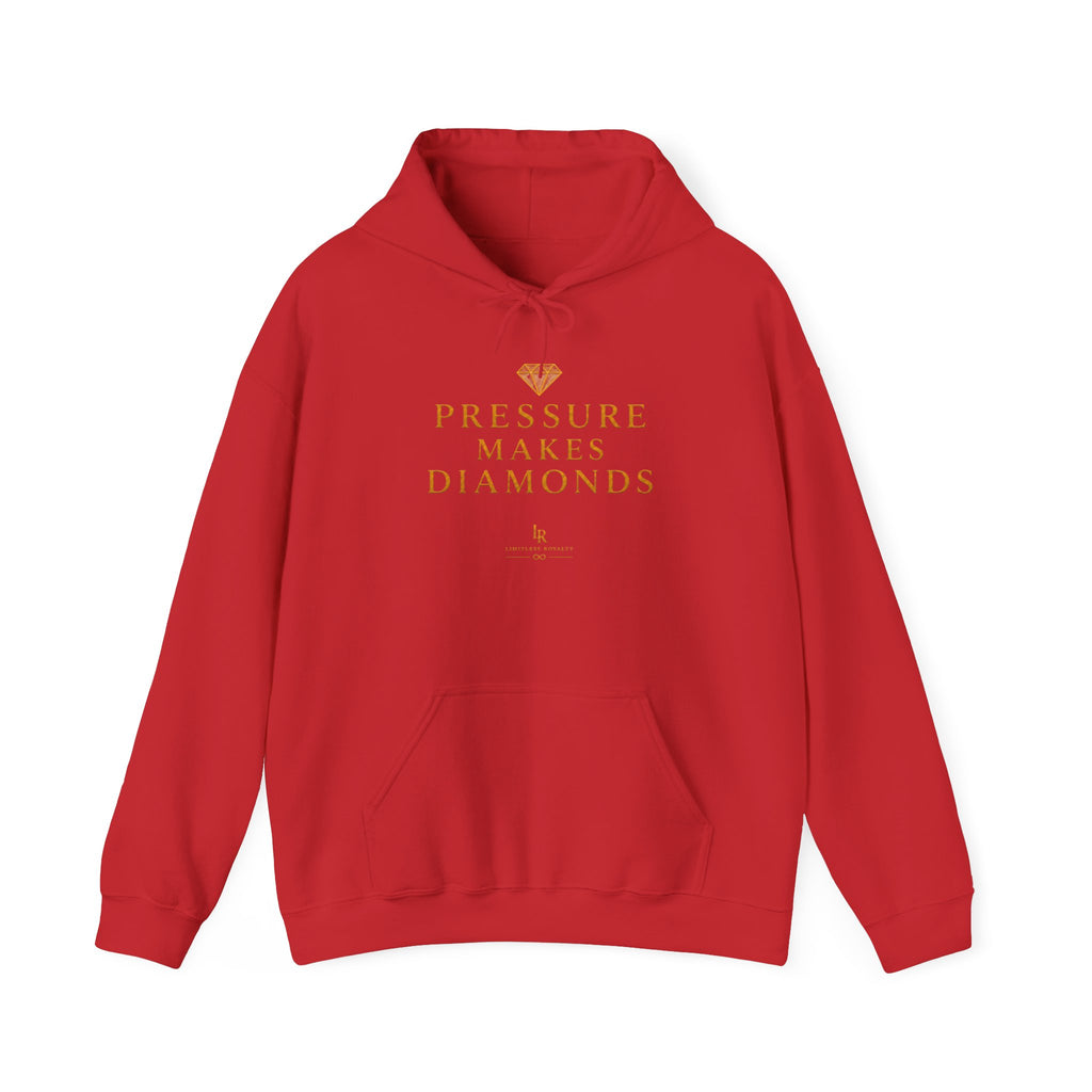 Hoodie — "Pressure Makes Diamonds" Inspirational Graphic Hooded Sweatshirt