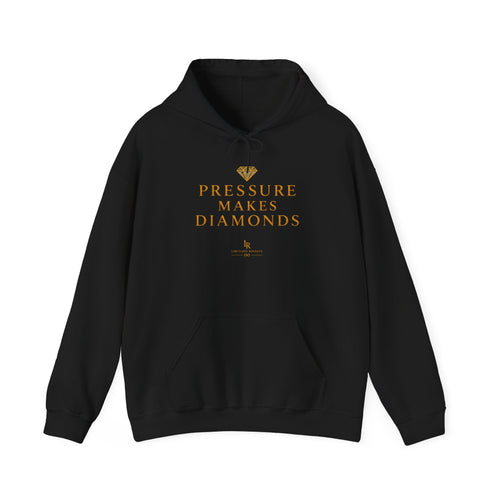 Hoodie — "Pressure Makes Diamonds" Inspirational Graphic Hooded Sweatshirt