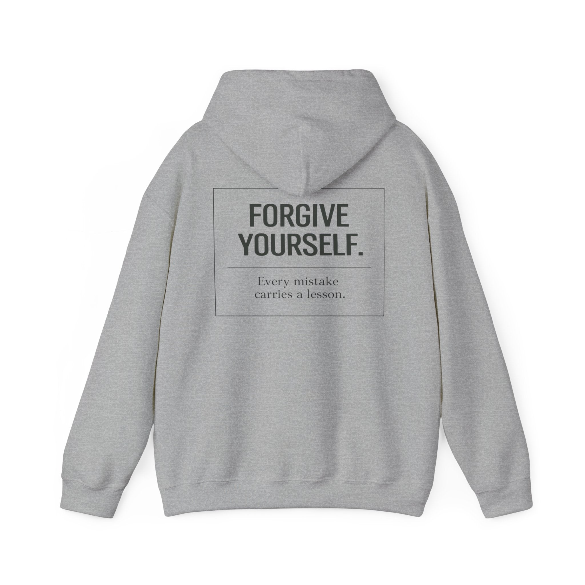 Forgive Yourself Hoodie — Minimal Mental Health Motivational Sweatshirt
