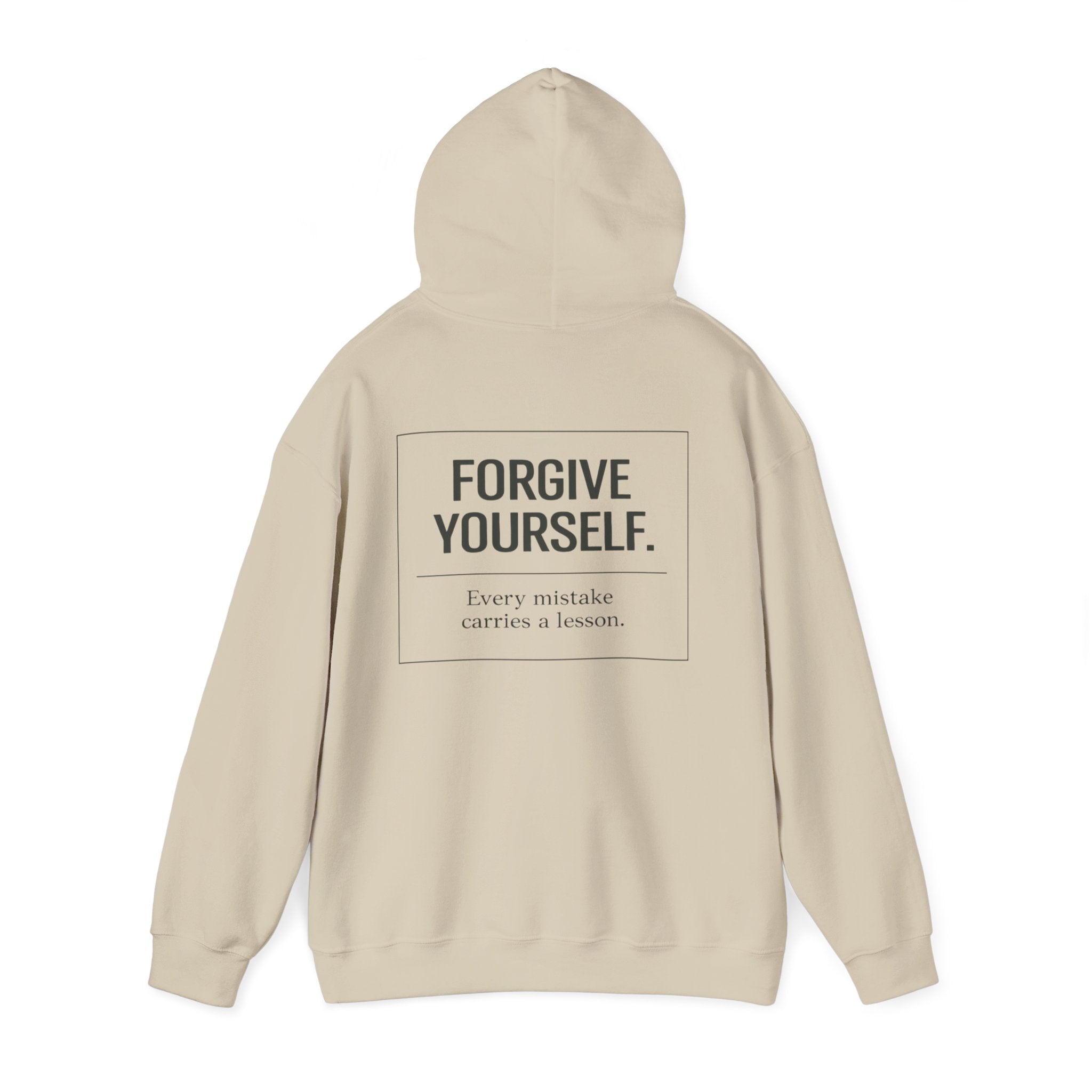 Forgive Yourself Hoodie — Minimal Mental Health Motivational Sweatshirt