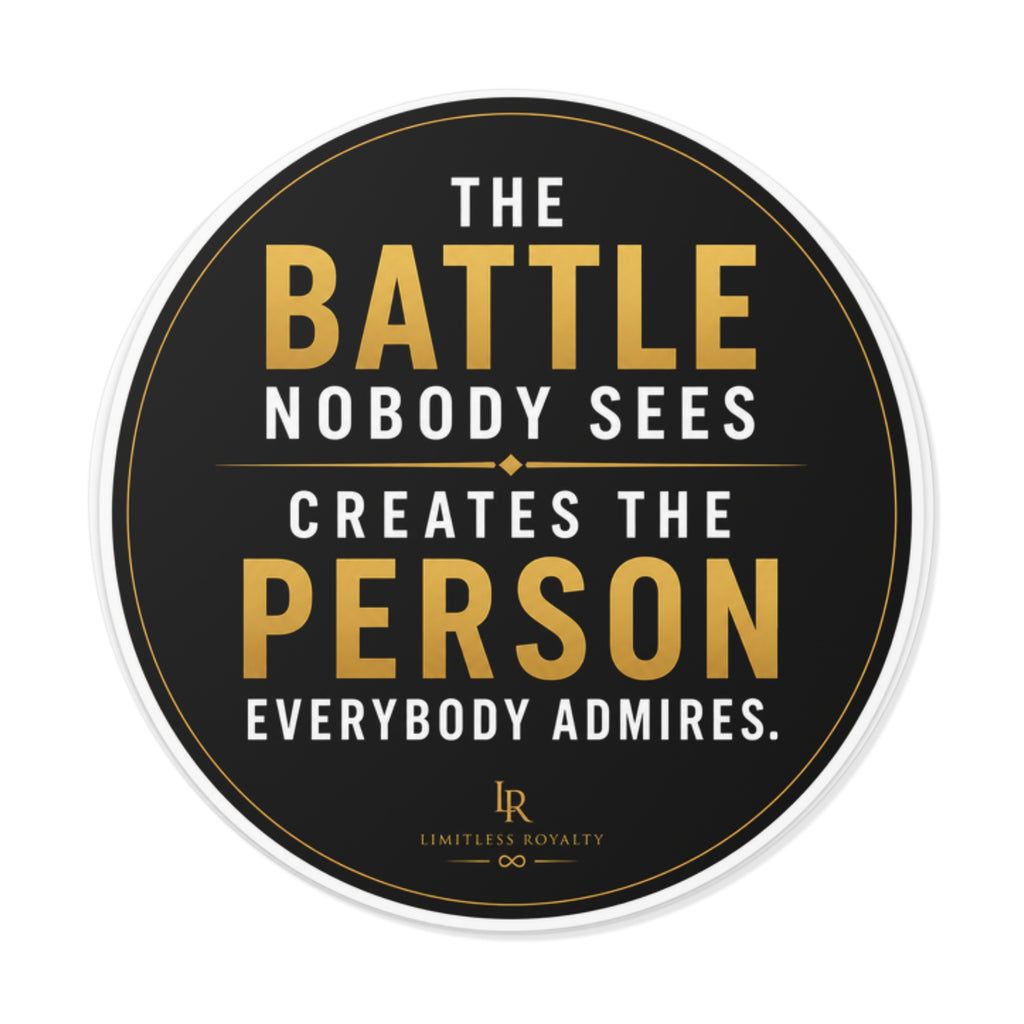 Inspirational Quote Round Sticker