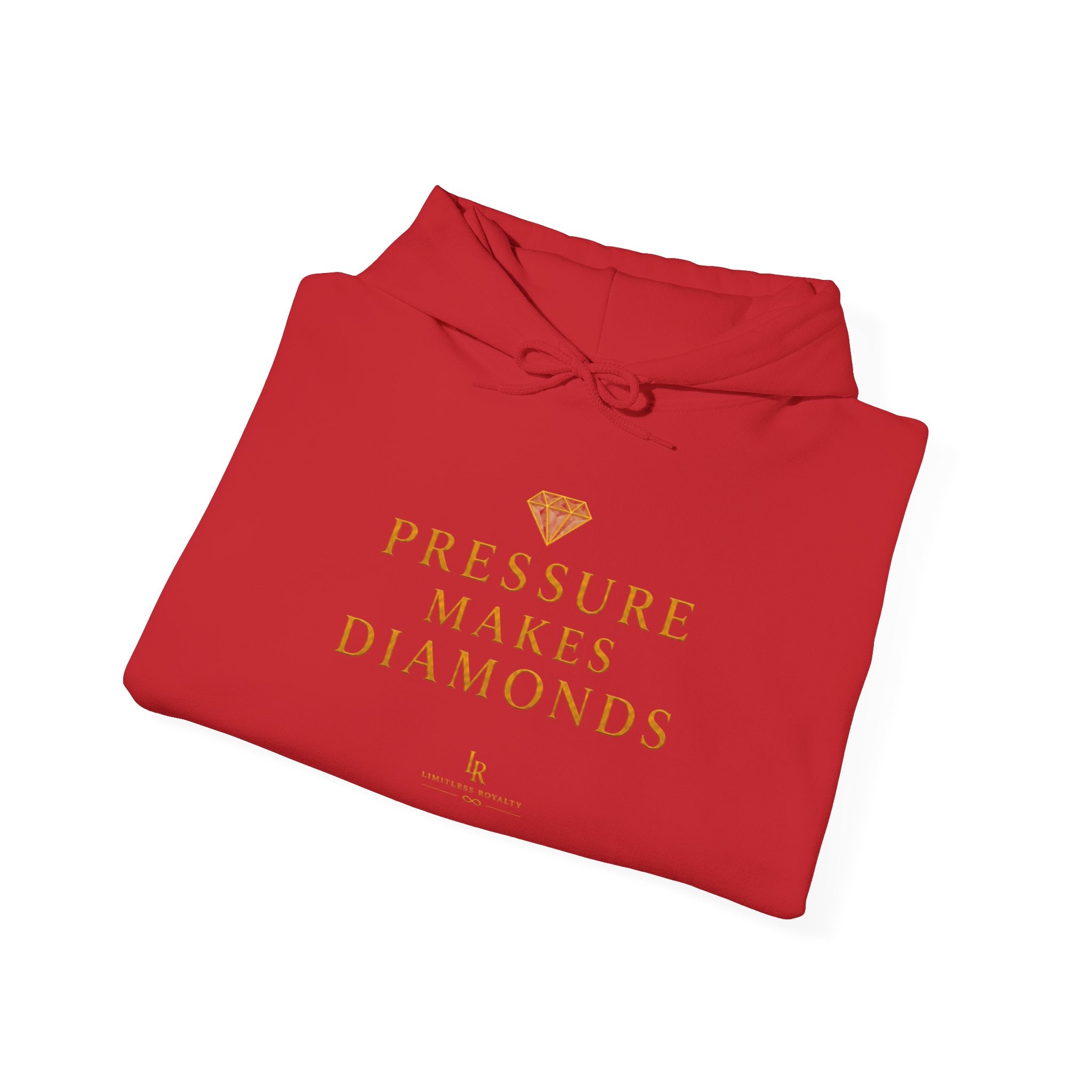 Hoodie — "Pressure Makes Diamonds" Inspirational Graphic Hooded Sweatshirt