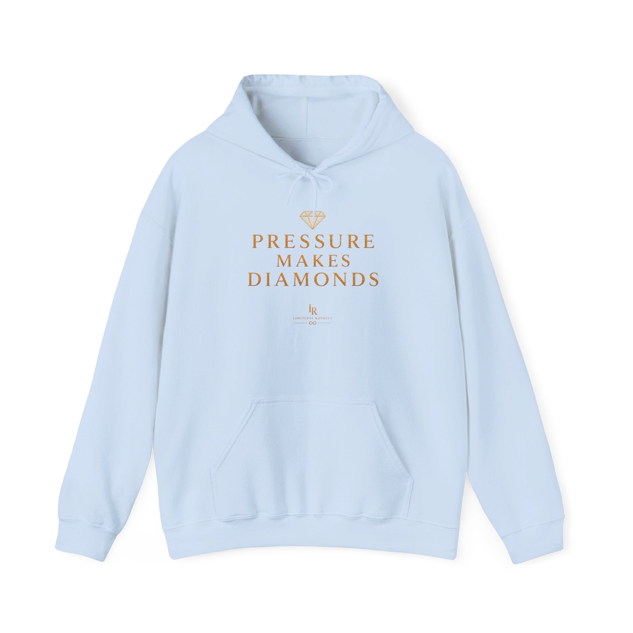 Hoodie — "Pressure Makes Diamonds" Inspirational Graphic Hooded Sweatshirt