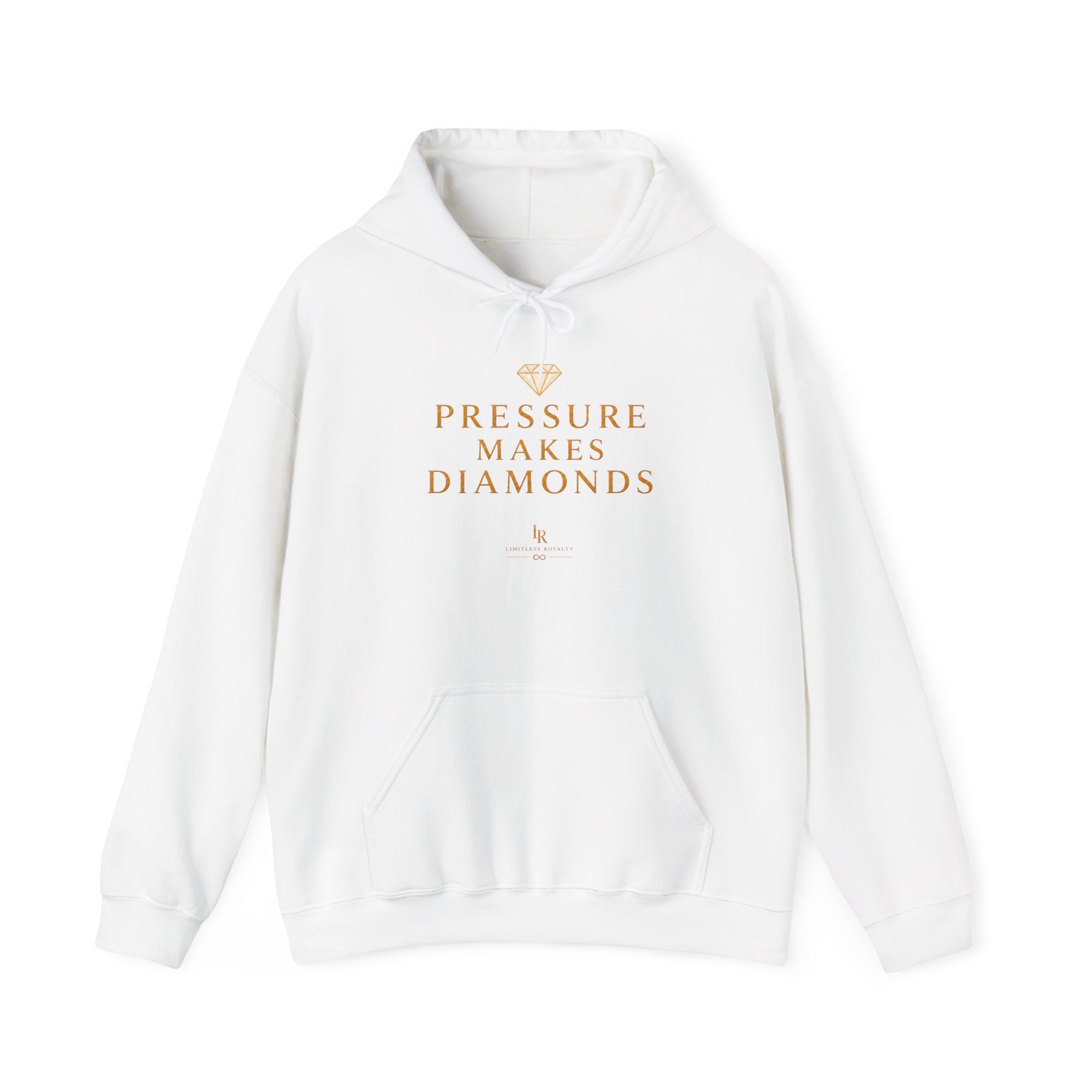 Hoodie — "Pressure Makes Diamonds" Inspirational Graphic Hooded Sweatshirt